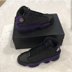Nike Air Jordan 13 retro (GS) black/court purple/white yang men’s size 6.5 Y